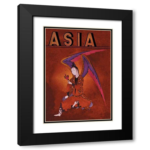 An Angel of Islam with Title, 1934 Black Modern Wood Framed Art Print with Double Matting by McIntosh, Frank