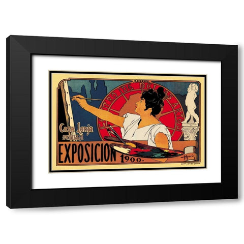 Centro de las Bellas Artes Exposicion 1900, 1900 Black Modern Wood Framed Art Print with Double Matting by Unknown