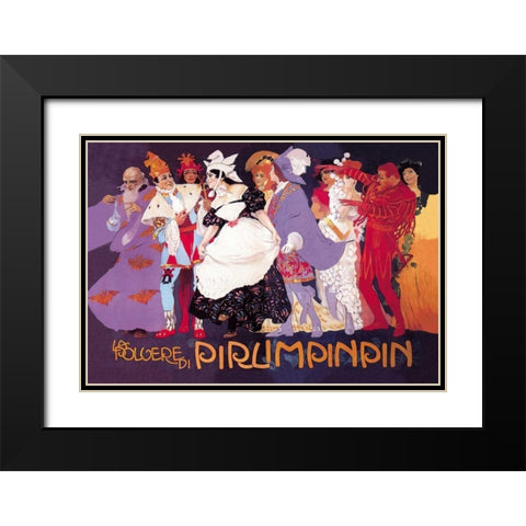 La Polvere di Pirlimpinpin Black Modern Wood Framed Art Print with Double Matting by Unknown