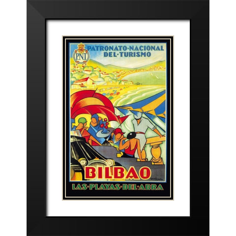 Patronato-Nacional del Turismo Black Modern Wood Framed Art Print with Double Matting by Jones, Mary Wright