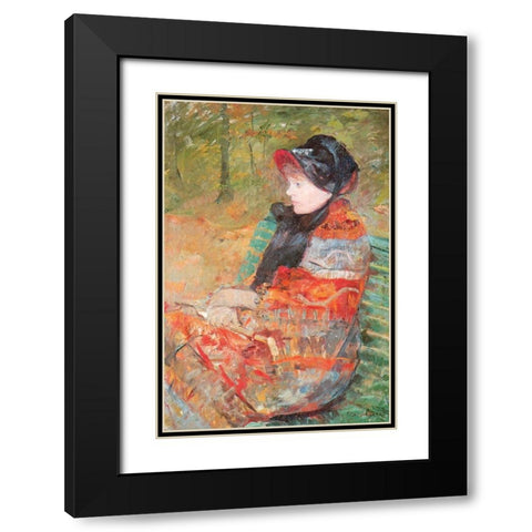 Profile Portrait Of Lydia 1880 Black Modern Wood Framed Art Print with Double Matting by Cassatt, Mary