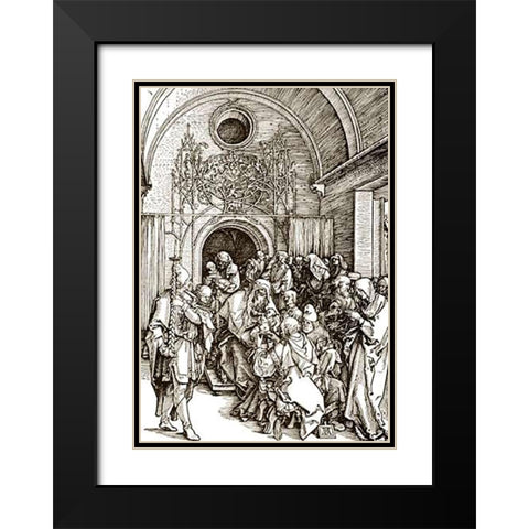 Life Of The Virgin 10 Black Modern Wood Framed Art Print with Double Matting by Durer, Albrecht