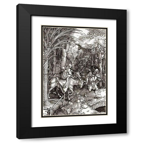 Life Of The Virgin 13 Black Modern Wood Framed Art Print with Double Matting by Durer, Albrecht