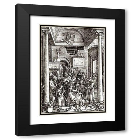 Life Of The Virgin 17 Black Modern Wood Framed Art Print with Double Matting by Durer, Albrecht