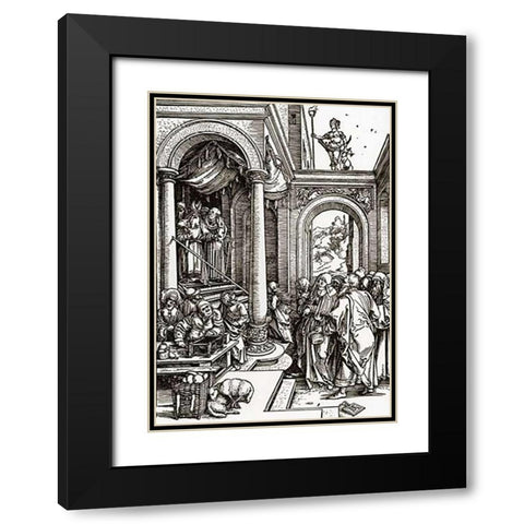 Life Of The Virgin 5 Black Modern Wood Framed Art Print with Double Matting by Durer, Albrecht