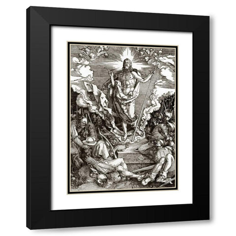The Great Passion 12 Black Modern Wood Framed Art Print with Double Matting by Durer, Albrecht