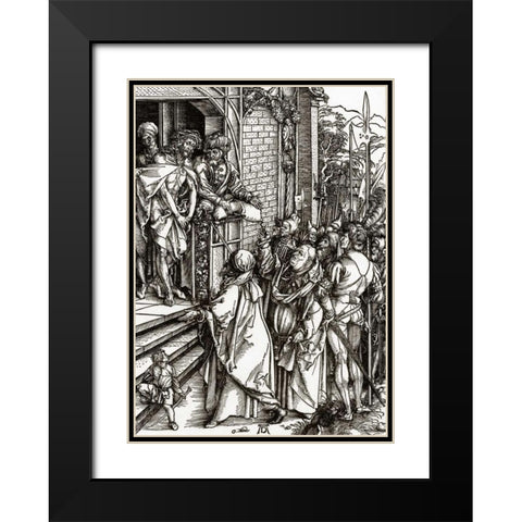 The Great Passion 3 Black Modern Wood Framed Art Print with Double Matting by Durer, Albrecht