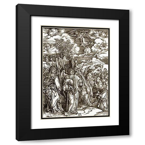 The Revelation Of St John 6 Black Modern Wood Framed Art Print with Double Matting by Durer, Albrecht