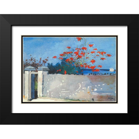 A Wall Nassau Black Modern Wood Framed Art Print with Double Matting by Homer, Winslow