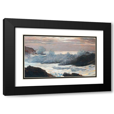 Early Morning After A Storm On The Sea Black Modern Wood Framed Art Print with Double Matting by Homer, Winslow
