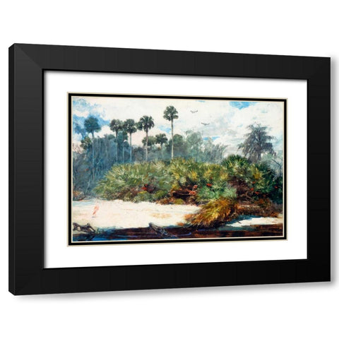 In A Florida Jungle Black Modern Wood Framed Art Print with Double Matting by Homer, Winslow