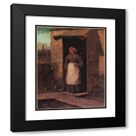 Near Andersonville Black Modern Wood Framed Art Print with Double Matting by Homer, Winslow