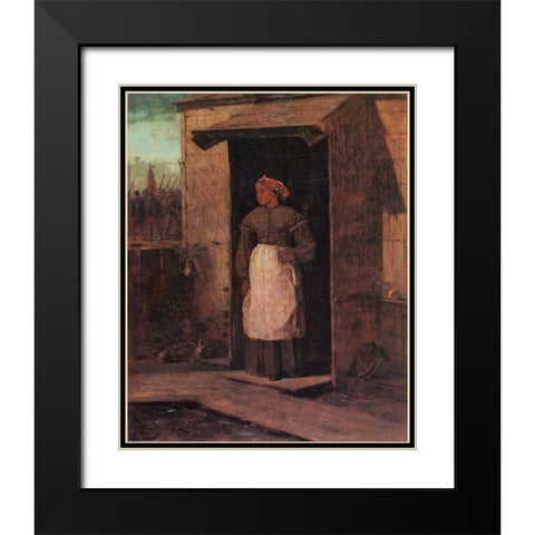 Near Andersonville Black Modern Wood Framed Art Print with Double Matting by Homer, Winslow