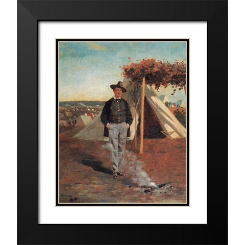 Portrait Of Albert Post Black Modern Wood Framed Art Print with Double Matting by Homer, Winslow