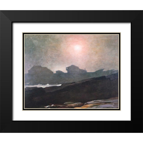 The Artists Studio In An Afternoon Fog Black Modern Wood Framed Art Print with Double Matting by Homer, Winslow