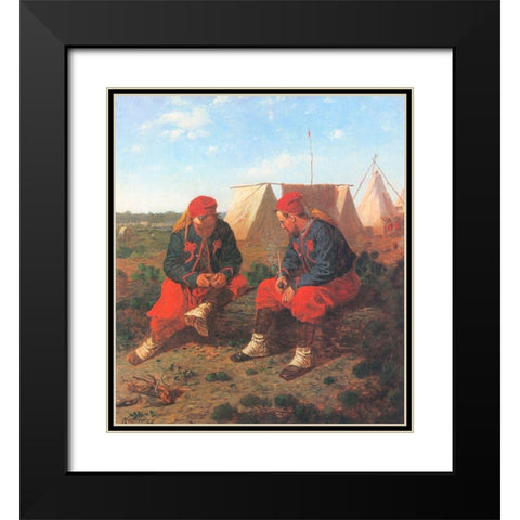 The Briarwood Pipe Black Modern Wood Framed Art Print with Double Matting by Homer, Winslow