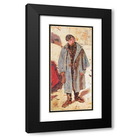 Young Soldier Black Modern Wood Framed Art Print with Double Matting by Homer, Winslow