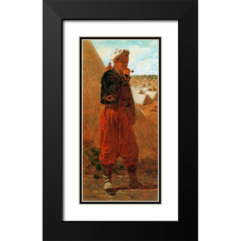 Zouave Black Modern Wood Framed Art Print with Double Matting by Homer, Winslow