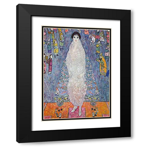 Baroness Ellizabeth Bachofen-Echt 1914 Black Modern Wood Framed Art Print with Double Matting by Klimt, Gustav
