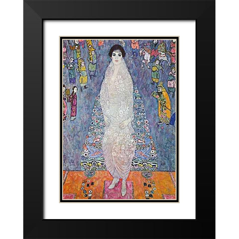 Baroness Ellizabeth Bachofen-Echt 1914 Black Modern Wood Framed Art Print with Double Matting by Klimt, Gustav