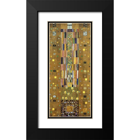 Cartoon For The Stoclet Frieze Black Modern Wood Framed Art Print with Double Matting by Klimt, Gustav