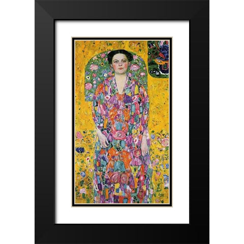 Eugenia Primavesi 1914 Black Modern Wood Framed Art Print with Double Matting by Klimt, Gustav