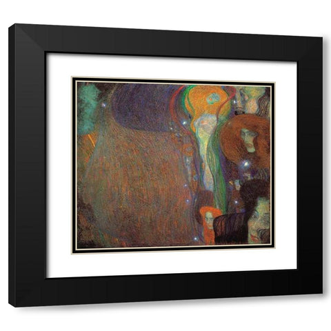 Irrlichter 1903 Black Modern Wood Framed Art Print with Double Matting by Klimt, Gustav