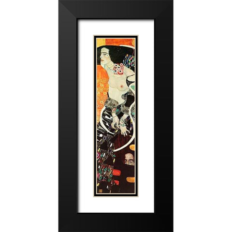 Judith II 1909 Black Modern Wood Framed Art Print with Double Matting by Klimt, Gustav