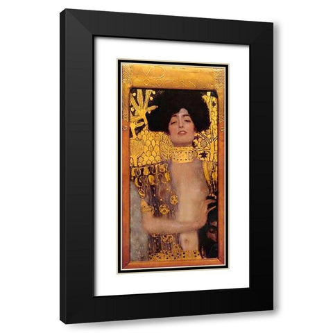 Judith (2) Black Modern Wood Framed Art Print with Double Matting by Klimt, Gustav