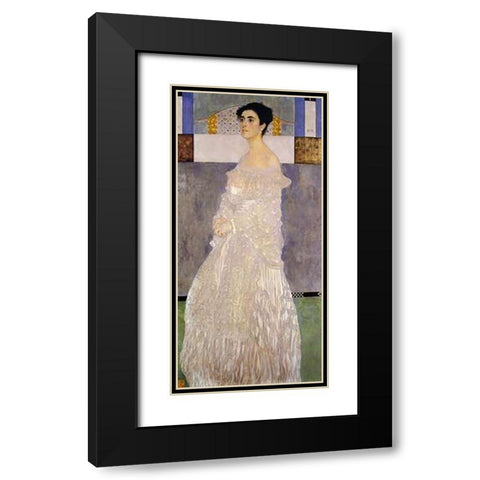 Margaret Stonborough-Wittgenstein 1905 Black Modern Wood Framed Art Print with Double Matting by Klimt, Gustav
