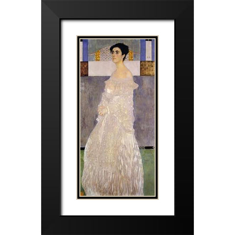 Margaret Stonborough-Wittgenstein 1905 Black Modern Wood Framed Art Print with Double Matting by Klimt, Gustav