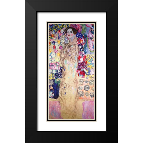 Portrait Of A Lady 1918 Black Modern Wood Framed Art Print with Double Matting by Klimt, Gustav