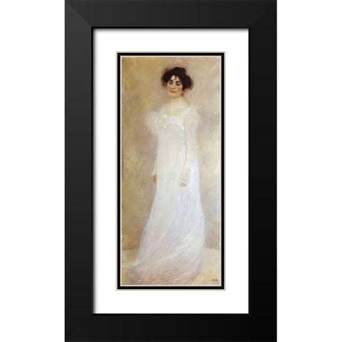 Serena Lederer 1899 Black Modern Wood Framed Art Print with Double Matting by Klimt, Gustav
