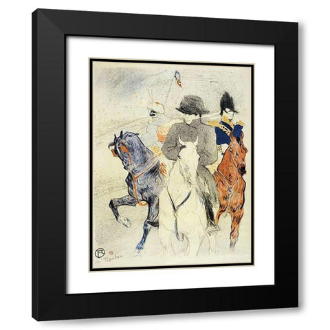 Napoleon Black Modern Wood Framed Art Print with Double Matting by Toulouse-Lautrec, Henri