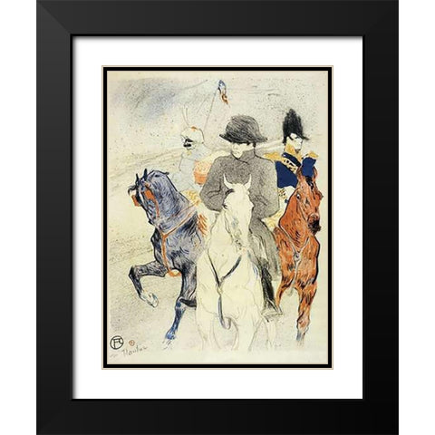 Napoleon Black Modern Wood Framed Art Print with Double Matting by Toulouse-Lautrec, Henri
