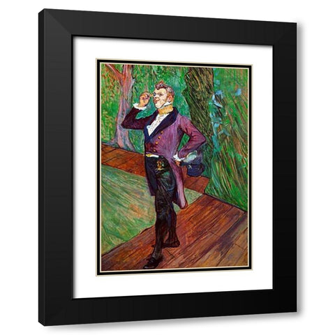 Portrait Of MSamary Black Modern Wood Framed Art Print with Double Matting by Toulouse-Lautrec, Henri