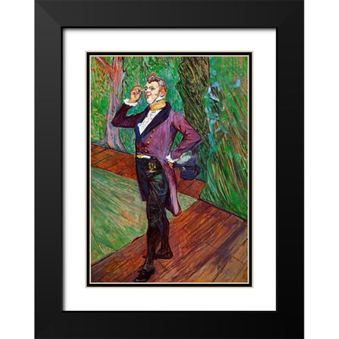 Portrait Of MSamary Black Modern Wood Framed Art Print with Double Matting by Toulouse-Lautrec, Henri