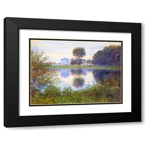 Arbre En Boule Argenteuil 1876 Black Modern Wood Framed Art Print with Double Matting by Monet, Claude