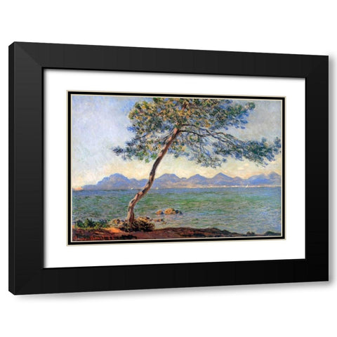 Au Cap DAntibes 1888 Black Modern Wood Framed Art Print with Double Matting by Monet, Claude
