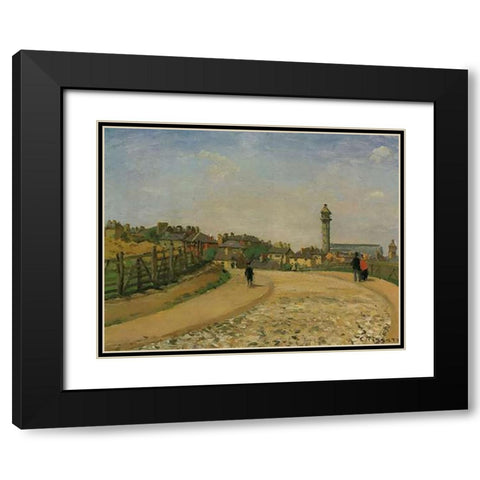 Upper Norwood Crystal Palace London 1870 Black Modern Wood Framed Art Print with Double Matting by Pissarro, Camille