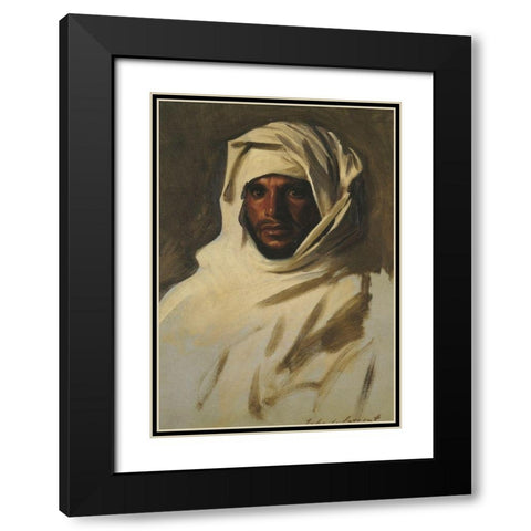 A Bedouin Arab 1891 Black Modern Wood Framed Art Print with Double Matting by Sargent, John Singer