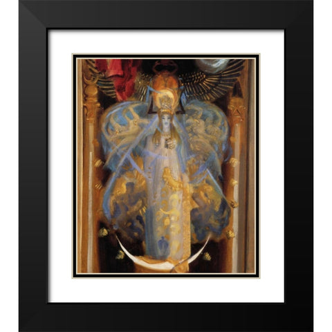 Astarte, 1895 - detail Black Modern Wood Framed Art Print with Double Matting by Sargent, John Singer