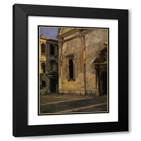 Campo dei Gesuiti, 1902-04 Black Modern Wood Framed Art Print with Double Matting by Sargent, John Singer