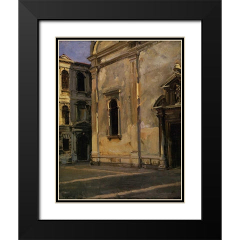 Campo dei Gesuiti, 1902-04 Black Modern Wood Framed Art Print with Double Matting by Sargent, John Singer