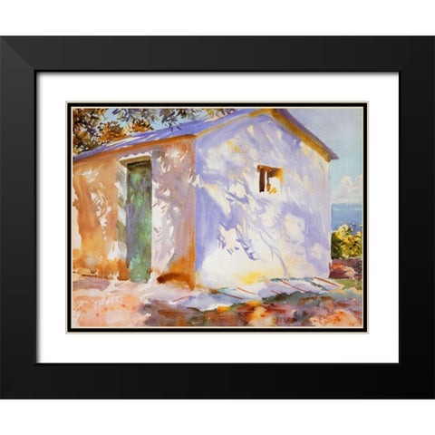 Corfu, Lights and Shadows Black Modern Wood Framed Art Print with Double Matting by Sargent, John Singer