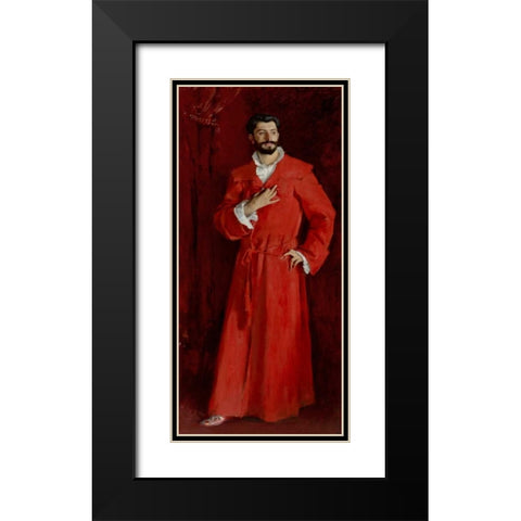 Doctor Pozzi at Home, 1881 Black Modern Wood Framed Art Print with Double Matting by Sargent, John Singer