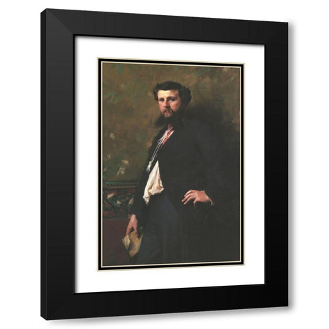 Edouard Pailleron 1879 Black Modern Wood Framed Art Print with Double Matting by Sargent, John Singer
