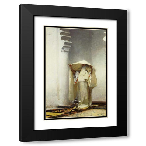 Fumee dAmbre Gris Black Modern Wood Framed Art Print with Double Matting by Sargent, John Singer