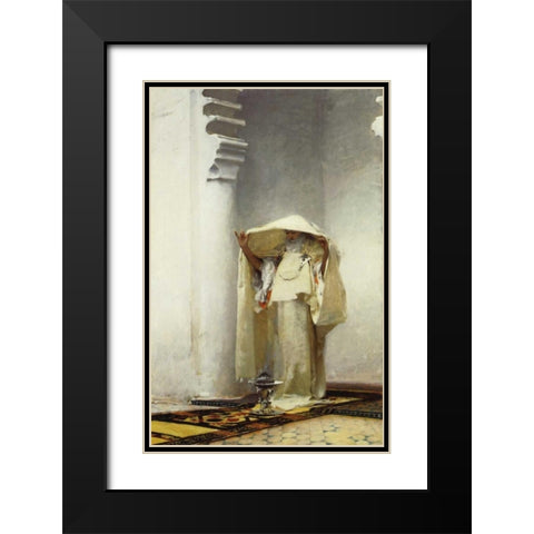 Fumee dAmbre Gris Black Modern Wood Framed Art Print with Double Matting by Sargent, John Singer