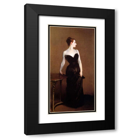 Madame Pierre Gautreau - Madame X Black Modern Wood Framed Art Print with Double Matting by Sargent, John Singer